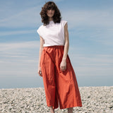 Mazu Organic Cotton Trousers in Rust