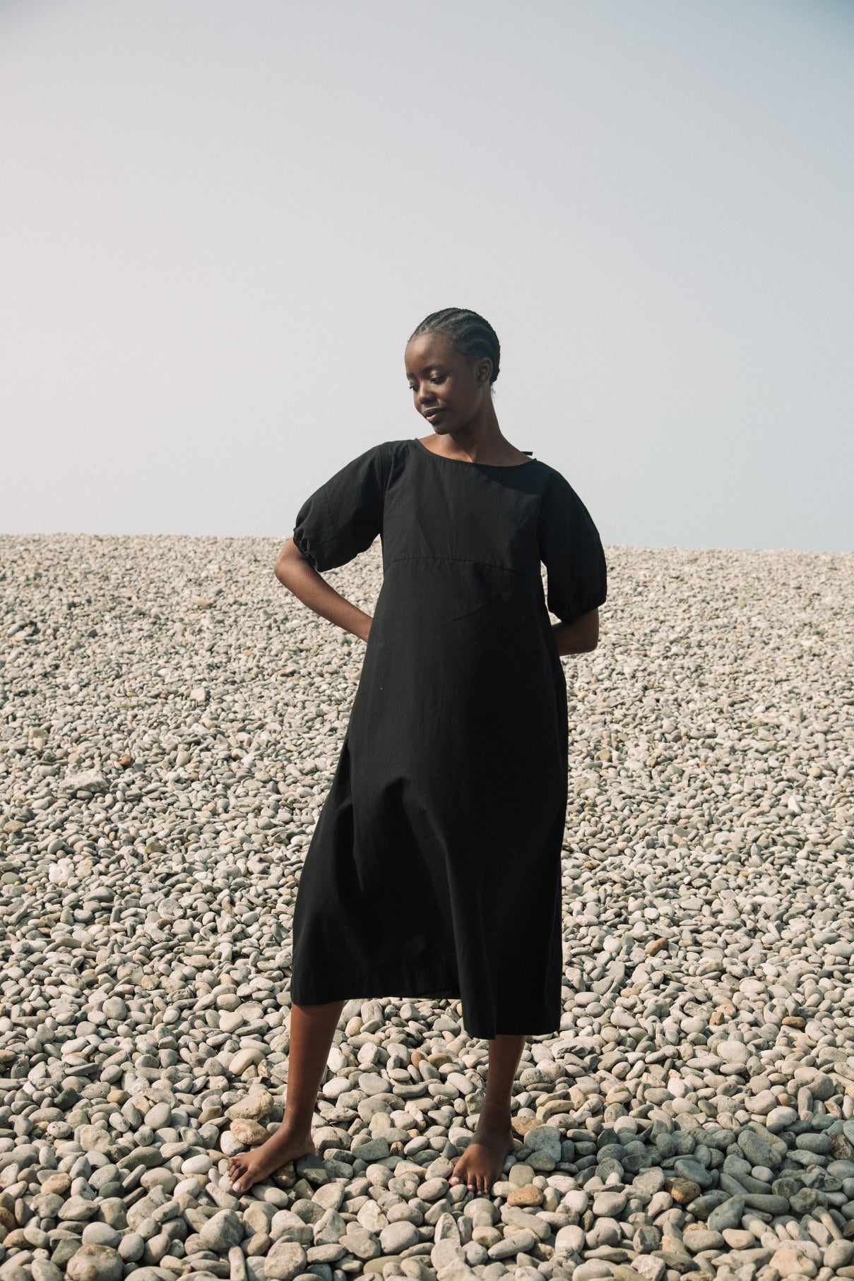 Marella Organic Cotton Dress in Black Beaumont Organic
