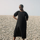 Marella Organic Cotton Dress in Black