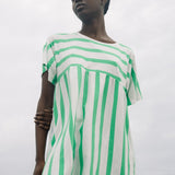 Lois-Sue Organic Cotton Dress in Apple and White