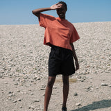 Janine Organic Cotton Shorts in Black