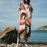 Hali-Paige Tencel Dress in Rockpool Print