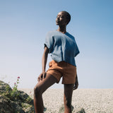 Gilma Organic Cotton Shorts in Pecan by HANNAH BEAUMONT