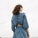 Ezili Organic Cotton Dress in Pewter by HANNAH BEAUMONT