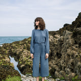 Cordelia Organic Cotton Top in Pewter by HANNAH BEAUMONT