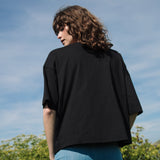 Chantari-May Organic Cotton and Linen Top in Black