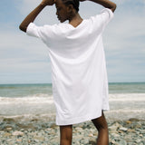 Cari-May Organic Cotton and Linen Dress in White