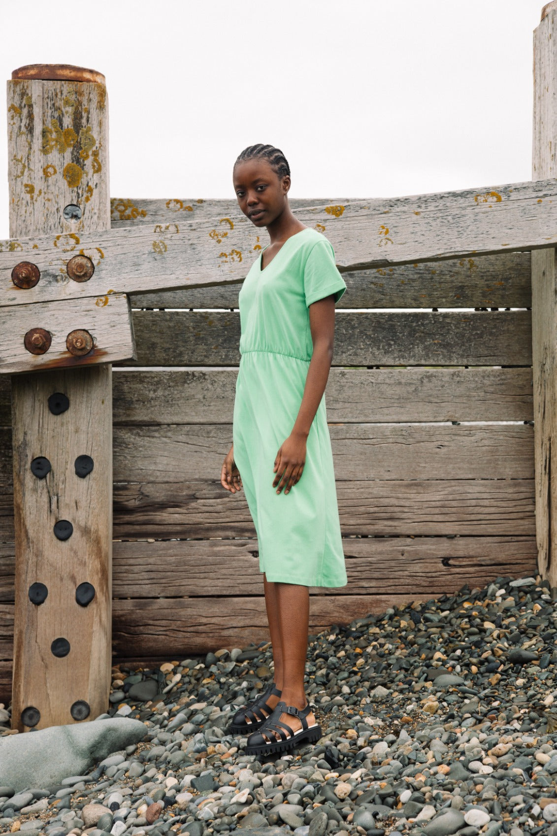 Beryl Organic Cotton Dress in Apple