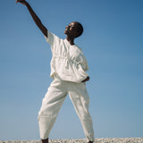 Asherah-May Linen Top in Stone
