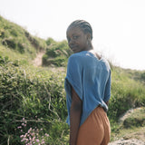 Ariel Organic Cotton Top in Pewter by HANNAH BEAUMONT