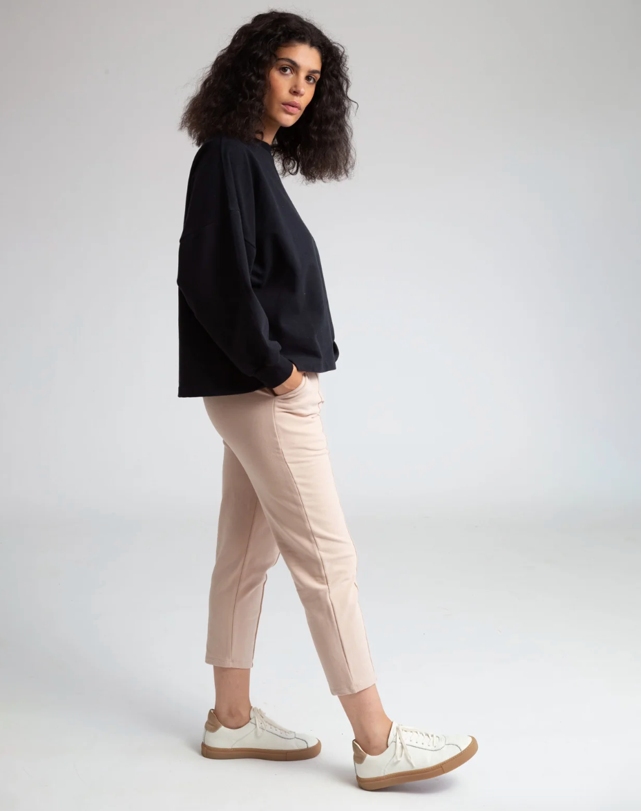 George Organic Cotton Trousers In Crepe