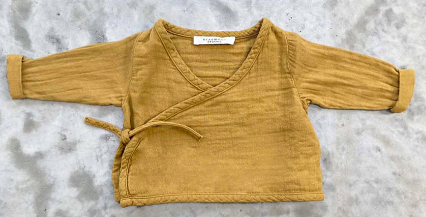 Jael Organic Cotton Baby Top In Sun