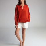 Sylvia Organic Cotton Shorts In Ivory