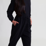Nina Organic Cotton Jumpsuit In Black