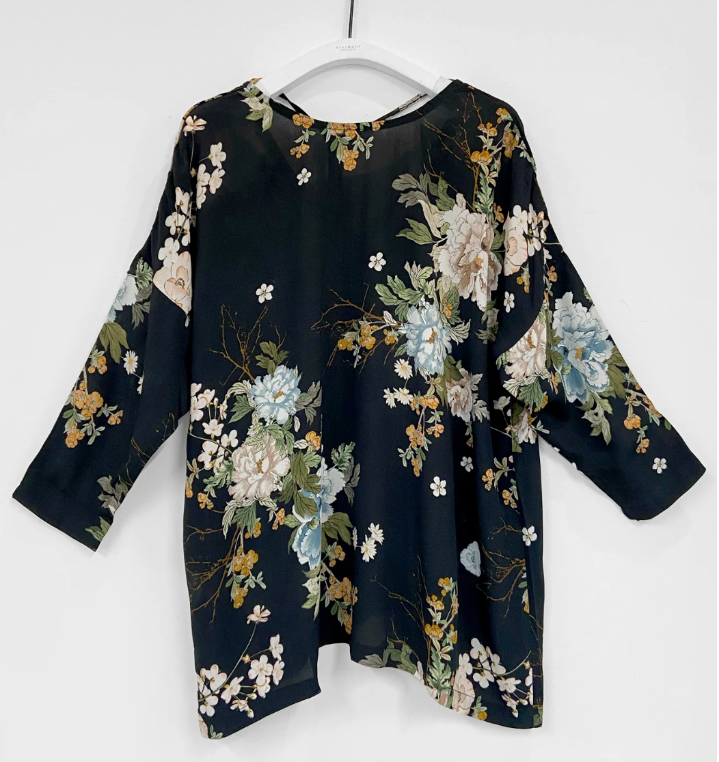 Helena Ecovero Top in Floral Print