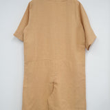 Nadia Linen Playsuit In Sunflower