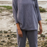 Kayley-Jane Organic Cotton Trousers In Blue