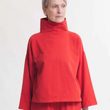 Ula Organic Cotton Sweatshirt In Berry