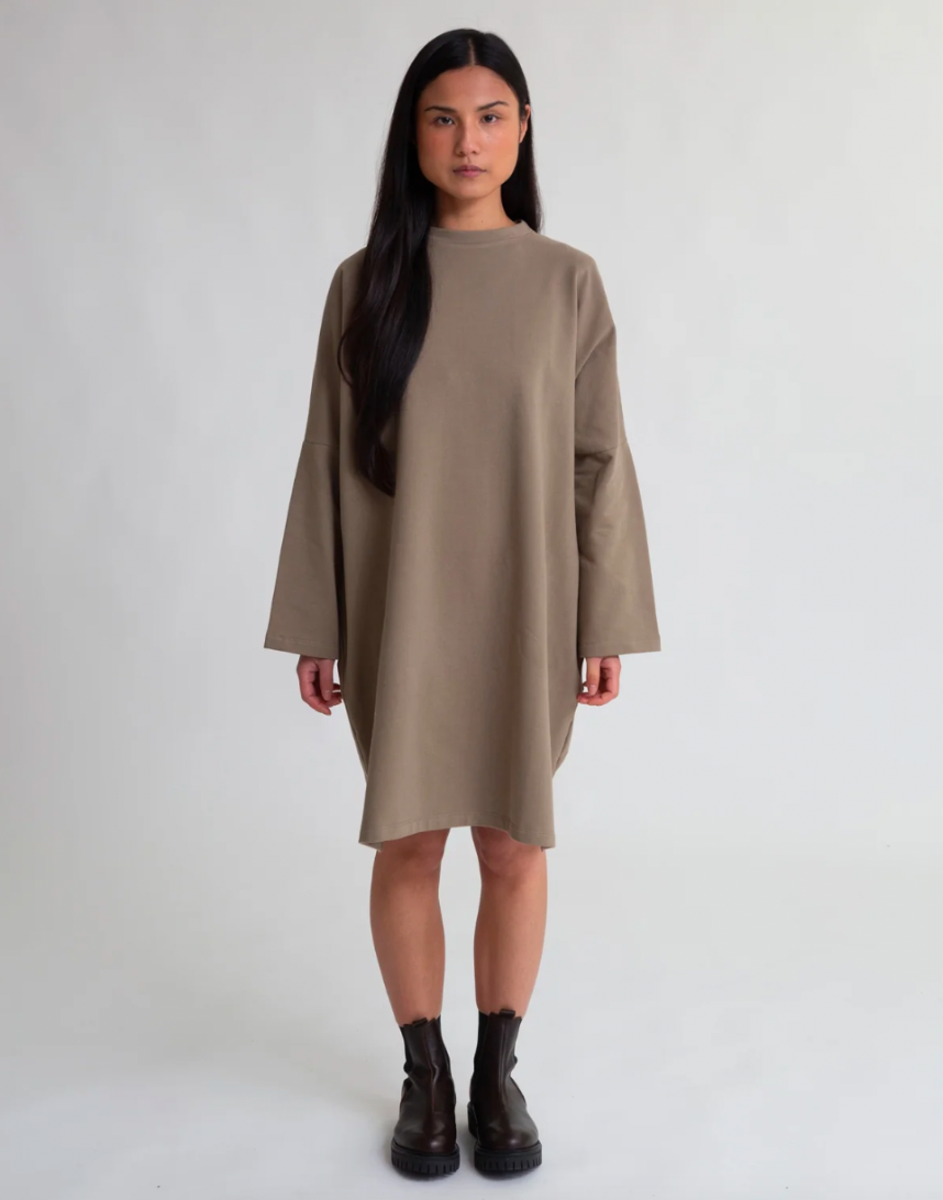 Sarasi Organic Cotton Dress In Lichen