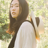 Wide Brim Hat With Black Tie