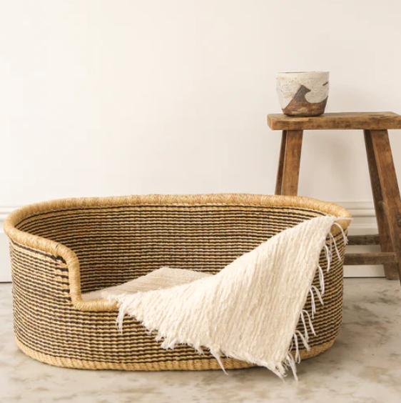 MINZI Handwoven Dog Basket