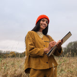 Acer Organic Cotton Cord Top in Ochre