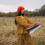 Acer Organic Cotton Cord Top in Ochre