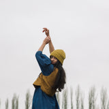 Evergreen Organic Cotton Cord Gilet in Ochre