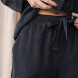 Myoga Organic Cotton Cord Trouser in Charcoal