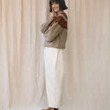 Cedar Organic Cotton Twill Trouser in Off-White