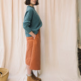 Wisteria Organic Cotton Twill Skirt in Tortoiseshell