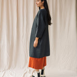 Akoya Organic Cotton Quilted Jacket in Charcoal