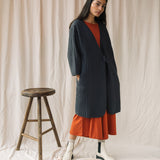 Akoya Organic Cotton Quilted Jacket in Charcoal