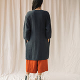 Akoya Organic Cotton Quilted Jacket in Charcoal