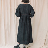 Harumi-Leigh Organic Cotton Denim Dress in Black