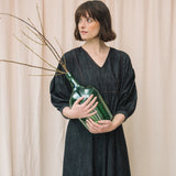 Harumi-Leigh Organic Cotton Denim Dress in Black