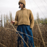 Hisa-Leigh Organic Cotton Denim Skirt in Mid Blue