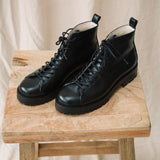 Sienna Leather Boot in Black