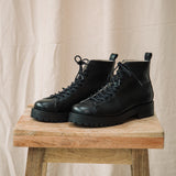 Sienna Leather Boot in Black