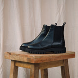 Milan Leather Boot in Black