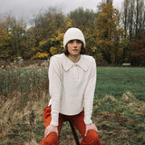 Rini Recycled Wool Jumper in Off-White