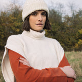 Kanon Recycled Wool Knitted Vest in Off-White