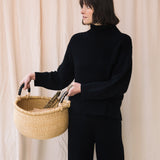 Tora Organic Cotton Jumper in Black