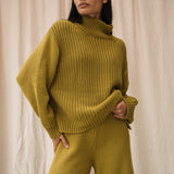 Tora Organic Cotton Jumper in Chartreuse