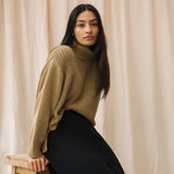 Tora Organic Cotton Jumper in Sand