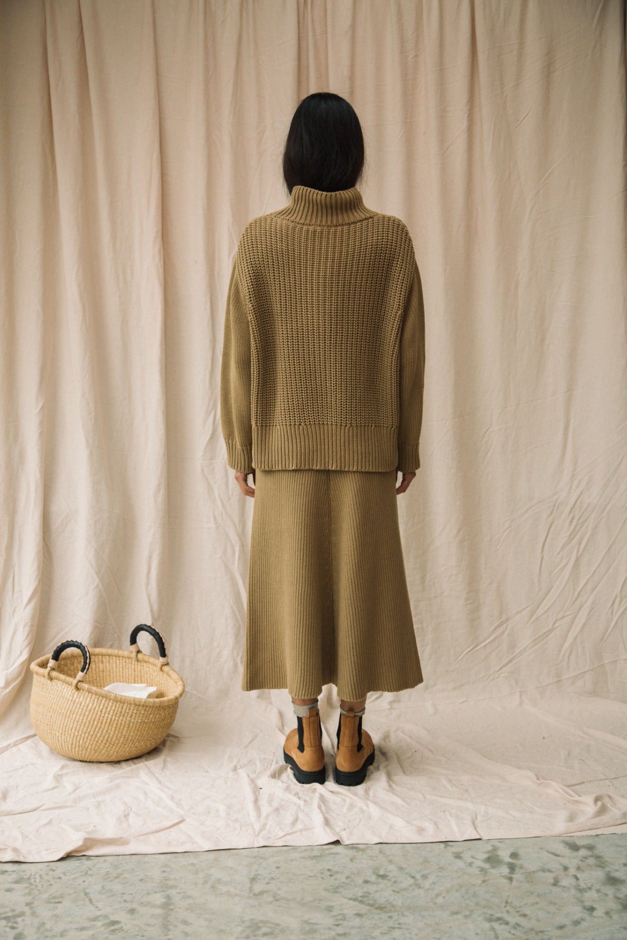 Tora Organic Cotton Jumper in Sand