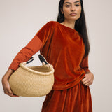 Divya Organic Cotton Velour and Jersey Top in Paprika