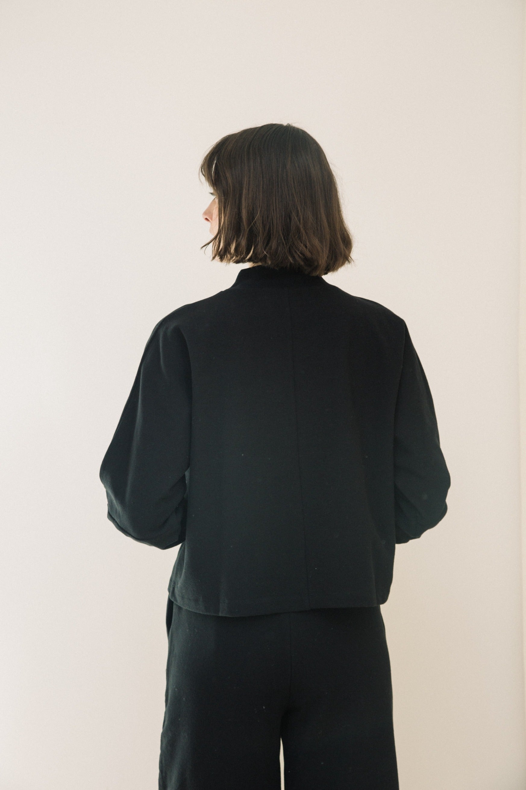 Maiya Organic Cotton Felpe Sweatshirt in Black