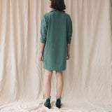 Orini Organic Cotton Felpe Dress in Eucalyptus