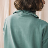 Orini Organic Cotton Felpe Dress in Eucalyptus